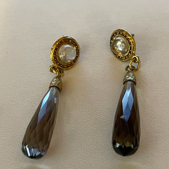 B Italy Smokey Quartz Earrings - Picture 10 of 12